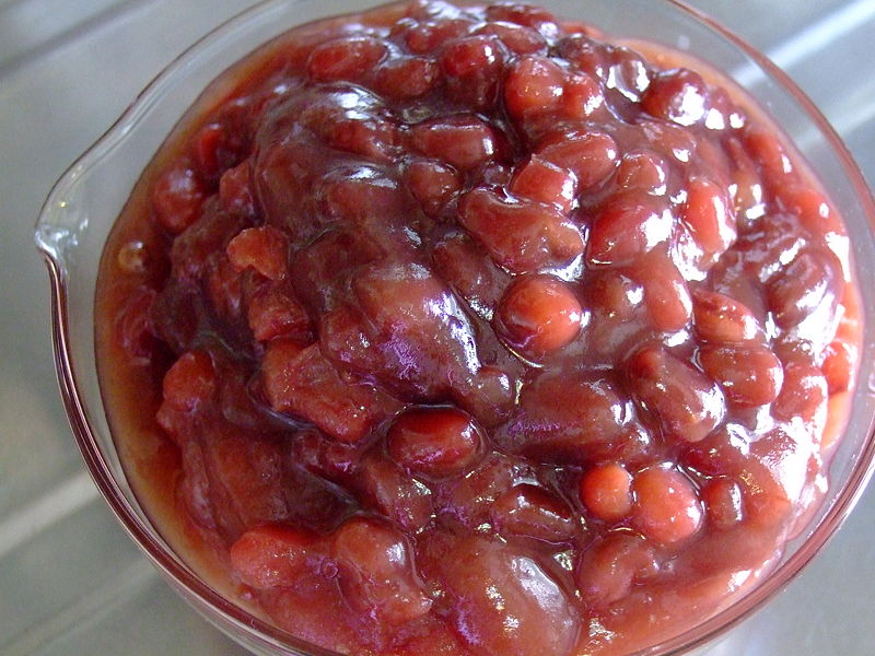 red bean paste balls